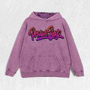 Sweat-shirt rétro délavé avec graphisme graffiti « <span class=keywords><strong>Prague</strong></span> Boyz », 100 % coton, 6 couleurs, entrepôt américain - Product Image 1