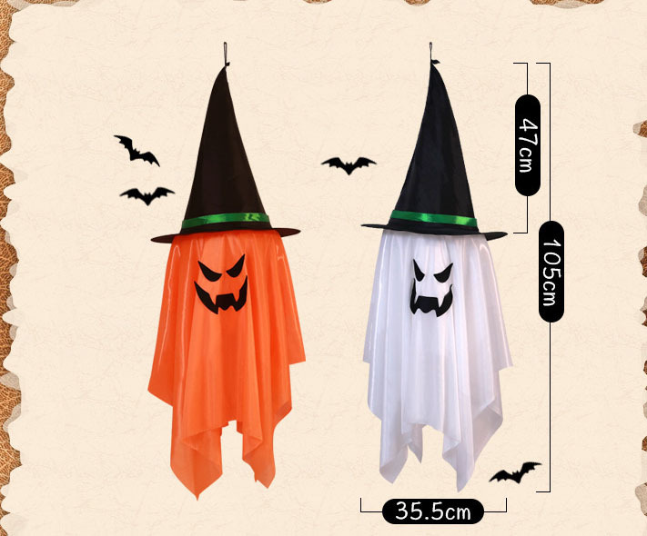 Hot Selling Halloween Hat Ghost Party Decoration Props Led Illumination Indoor Room Background Wall Witch Hat Light