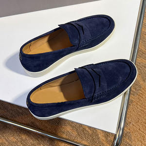 Mocasines de ante y nobuk de cuero genuino para hombre, modernos y fáciles de poner: transpirables para el estilo de alta gama de otoño. - Product Image 4