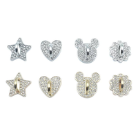 Accesorios DIY para Teléfono con Cuentas: Botón de Corazón Brillante, Colgante de Borla, Cuentas de Silicona, Corazón y Estrella con Incrustaciones de Diamantes, Cadena de Gancho para Teléfono