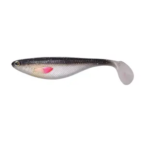 कस्टम रंग नरम मछली पकड़ने का आकर्षण 100 मिमी 6 जी 3 पीसी एक बैग नरम चारा पेंटिंग पैडल टेल नरम मछली