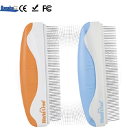 Peigne de toilettage pour animaux BanabaPet, personnalisable, avec poignée en ABS + TPR pour une élimination rapide des nœuds et un coiffage efficace pour tous les chiens et chats
