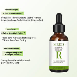 סרום פנים פרטי של MRUIS עם חומצה סליצילית וחומצה מנדלית - לטיפול באקנה, להפחתת כתמים כהים, להבהרה והלבנה - Product Image 5