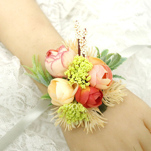 Fournitures de décoration de <span class=keywords><strong>mariage</strong></span> en terre cuite cérémonie de <span class=keywords><strong>mariage</strong></span> anniversaire dîner formel Rose poignet Corsage fleur - Product Image 3