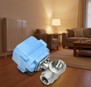 Vanne à boisseau sphérique électrique modulante Etrany DC12V24V 1 pouce 3 voies pour régulation <span class=keywords><strong>de</strong></span> fluides à haute température - Product Image 2