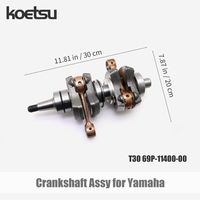 KOETSU Ensemble de vilebrequin à essence pour moteur hors-bord Yamaha, kit de pièces pour moteur de bateau, deux temps, 2-40 CV