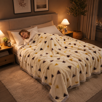 Couverture en polyester raschel de qualité supérieure, motif floral, épaisse, chaude, luxueuse, pour lit Queen ou King, utilisation hivernale à domicile, confortable