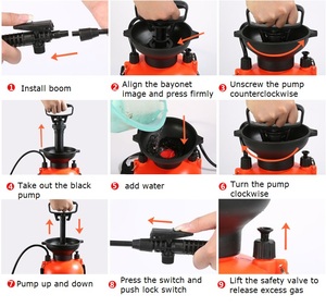 رشاش ضغط للحديقة زجاجة رش أعشاب يدوية محمولة بسعة 3 لترات و5 لترات و8 لترات - Product Image 6
