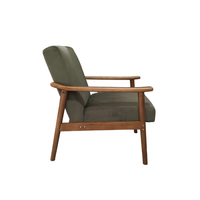 Nouveau 2025 Simple moderne minimaliste velours confort loisirs tissu en bois salon inclinable aile arrière salon chambre salle à manger