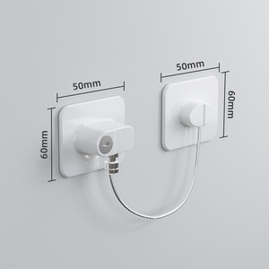 Serratura <span class=keywords><strong>di</strong></span> <span class=keywords><strong>Sicurezza</strong></span> per Armadietti per Bambini, Cavo Metallico con <span class=keywords><strong>Chiusura</strong></span> a Chiave in Plastica per Finestre - Product Image 2