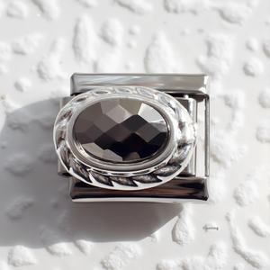 Italian Module DIY Elastic Bracelet Stainless Steel with Inlaid Gem Fashion Jewelry <b>Charms</b> for Customizing Your Own <b>Bangles</b> - Product Image 2