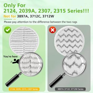 Tampons de rechange pour serpillière compatible avec <span class=keywords><strong>Bissell</strong></span> Spinwave 2124, 2039A, 2307, 23157, 23159, 20393, 20399 pour sols durs - Product Image 3