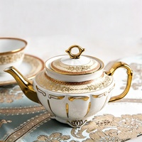 Vaisselle en Porcelaine Fine de Luxe, Style Européen, Ustensiles de Table en Céramique, Bols à Bord Doré, Ensemble d'Assiettes en Céramique