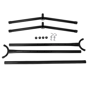 ममके स्टैंड भारी शुल्क स्टील फ्रेम हैंगहुक इनडोर आउटडोर भारी शुल्क स्टील हैममॉक स्टैंड - Product Image 6