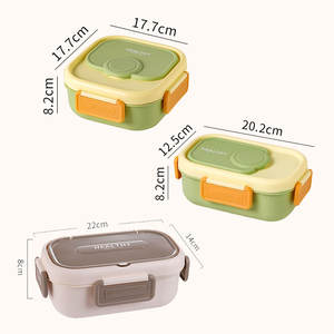Boîte à lunch <span class=keywords><strong>bento</strong></span> personnalisée colorée YUEDISI, boîte à lunch pour enfants en acier inoxydable 18/8 avec couvercle en PP - Product Image 6