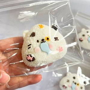 Ultra Soft Calico Cat Silicone <b>Squishy</b> Portable Office Decor and Kids Toy Stress Relief Squeeze Toy Available Stock - Product Image 1