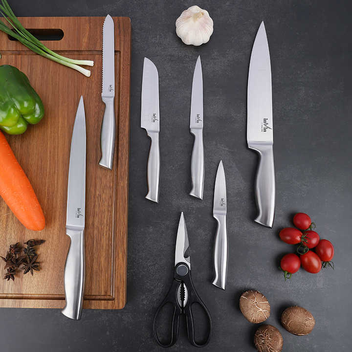14PCS Stainless Steel Kitchen Knife Set - Sharp & Durable