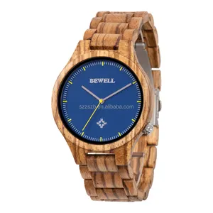 Nuevo reloj de madera con dial en blanco falso personalizado con certificados CE RoHS SGS