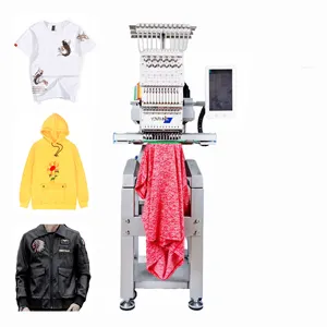 Single head embroidery machine for t-shirt mini embroidery computerized machine for 3d design baseball shirt design