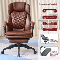 Chaise de bureau de direction avec réglage en hauteur et inclinaison pour une assise prolongée et des siestes au déjeuner - Sensation de qualité supérieure