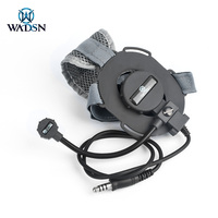 WADSN WZ029 Headset Komunikasi Taktis Over-Ear Plastik Nilon Khusus Pelatihan Luar Ruangan Non-Nirkabel Tanpa Noise Colokan 7.0mm