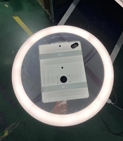 Aipaile Anneau lumineux LED en métal pour iPad avec télécommande Wi-Fi pour cabine photo, kiosque selfie de mariage et station de partage sur les réseaux sociaux (100 kg)