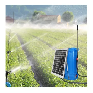 Pulverizador solar de fertilização de pomar, eficiente, com bateria solar de energia dupla, economizador e duradouro, para agricultura