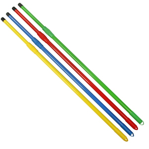 China Garden Use Cleaning Tools Accessory Metal Iron Extension Broom Stick Plastic Floor Sweeping Broom Sticks For Indonesia