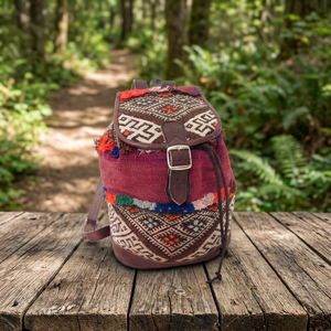 Mochila kilim marroquí excepcional hecha a mano - Product Image 4