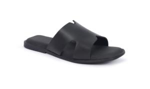 Sandalias Minimalistas Negras para Hombre, Estilo Slip-On, Punta Abierta, Calzado Plano Informal, Proveedor Mayorista - Product Image 2