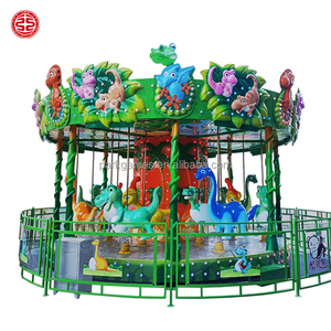 Manèges pour enfants sur le thème des dinosaures, carrousel de fête foraine, équipement d'amusement pour parcs d'attractions, fournisseur de manèges à vendre - Product Image 3