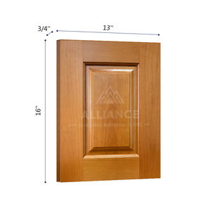 Puerta de muestra de color cereza roja 13 "W x 16" H x 3/4 "D Gabinetes de cocina de granja Puerta de madera de abedul maciza Gabinete de cocina clásico - Product Image 3