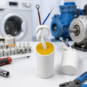 <span class=keywords><strong>Condensateur</strong></span> de démarrage/démarreur de moteur CBB60 (boîtier ignifuge, entièrement encapsulé en résine époxy) 0,8-100μF / 250V / <span class=keywords><strong>400V</strong></span> / 450V AC - Product Image 2