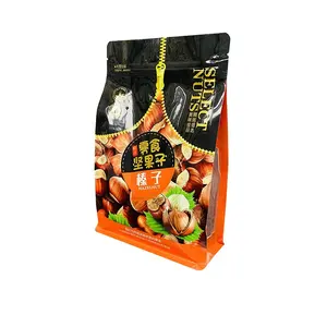 Foil Nuts Packing Bags Moisture Proof Custom Logo Food Packaging Stand Up Pouches