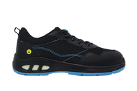 Chaussures de travail personnalisées AOXIANG en cuir véritable, confortables, antidérapantes, légères, avec embout en acier et résistantes aux taches