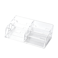 Boîte à cartes de visite personnalisée en acrylique transparente, moulée par rotation et découpée, capacité 80 cartes, durable