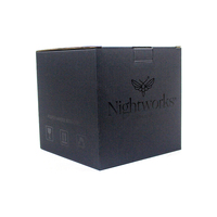 Boîte cadeau carrée en carton ondulé écologique portable en gros avec couleur personnalisée, style dossiers réutilisable et recyclable