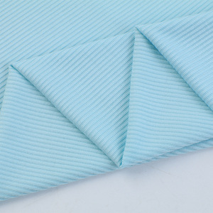 Tissu jersey côtelé extensible en polyester, élasthanne et rayonne pour poignets de veste et vêtements décontractés - Product Image 4