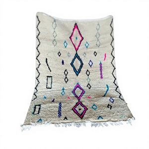 Alfombra Persa Vintage, Manta de Boda Marroquí, Anudada a Mano, 100% Lana, para Dormitorio, Hecha en Marruecos - Product Image 1