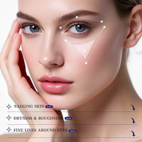 Crème Contour des Yeux Anti-Poches OEM, Parfum Naturel, Effet Lifting Instantané, Apaise les Gonflements, Rafraîchit les Yeux Fatigués