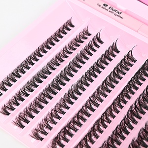 40D xuyên biên giới tự làm tự ghép Châu Âu Mỹ Lông mi giả thiết lập phân đoạn dày uốn lông mi Bộ dụng cụ mở rộng - Product Image 1