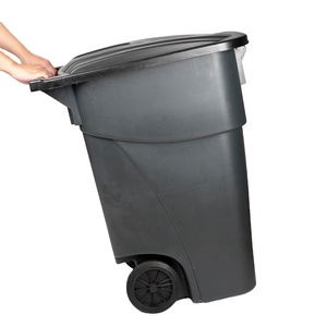 55 gallon nhựa ngoài trời Mỹ Phong Cách Thương mại Heavy-Duty tái chế Thùng rác có thể - Product Image 1