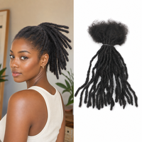 Extensions de microlocs interlock de 0,4 cm, 100 % cheveux humains indiens Remy, 6-30 pouces, pour Sisterlocs, Crochet, Salon, Boutique, Source