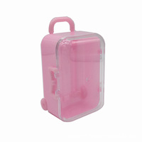 Nouveau design Mini chariot cas bacs de rangement en plastique et boîtes simple valise mobile boîte de rangement bureau finition boîte à bonbons