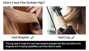 Người Nổi Tiếng Lớp Tóc Giả Màu Xanh Màu Hồng Nổi Bật Trong Cả Hai Bên Nâu Tổng Hợp Tóc Giả Futura Sợi Thay Thế Tóc Con Người Tóc Giả - Product Image 6