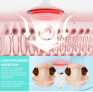 Masajeador facial Masajeador de cuello Dispositivo de belleza de rejuvenecimiento de luz de siete colores para levantar y tensar la piel - Product Image 4