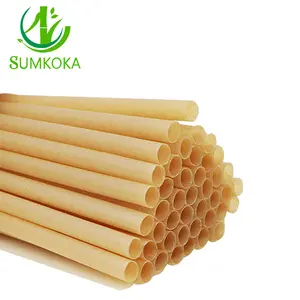 SUMKOKA PFAS Free Natural 100% Biodegradable Coffee Juice Bubble Tea Sugarcane Bagasse Drinking Straws