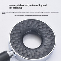 Ensemble de douche murale ABS surpuissante à fonction massage, avec pommeau de douche rond à économie d'eau, vente en gros du fabricant