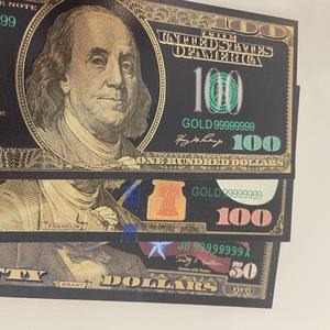 เหรียญฟอยล์สีทอง1 2 5 10 20 50เหรียญ100ชุดสะสมธนบัตรชุบทอง24K แบบกำหนดเอง - Product Image 5