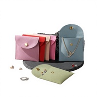 Pochette à bijoux personnalisée en velours, en microfibre suédée, avec logo, sac cadeau pour mariage, mini pochette de rangement pour bijoux de voyage
